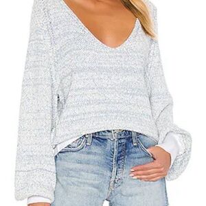 Free People Riptide V neck Sweater size small